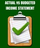 Thumbnail Actual vs Budgeted Income Statement Template