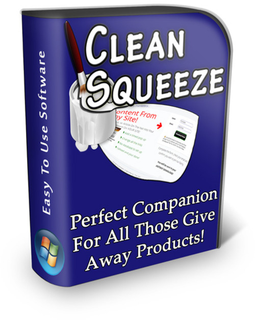 Product picture Clean Squeeze Software - with PLR