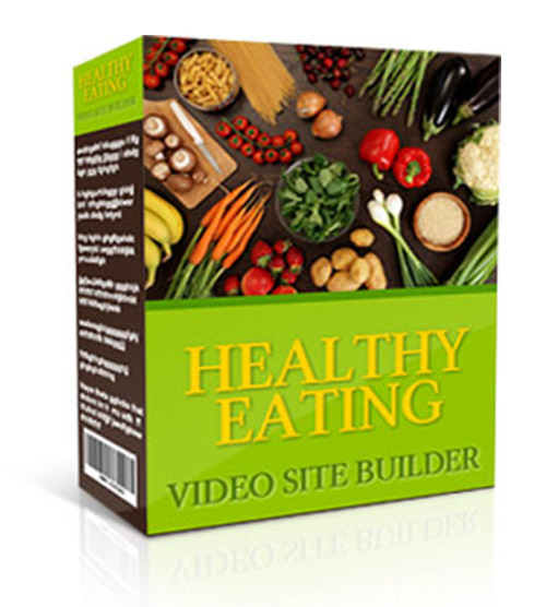 Product picture Healthy Eating Instant Video Site Builder (MRR) 