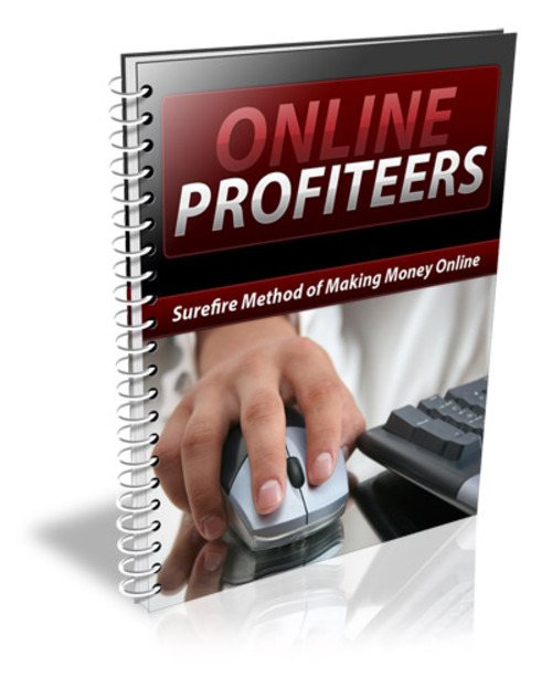 Product picture Online Profiteers - Making money online (PLR)