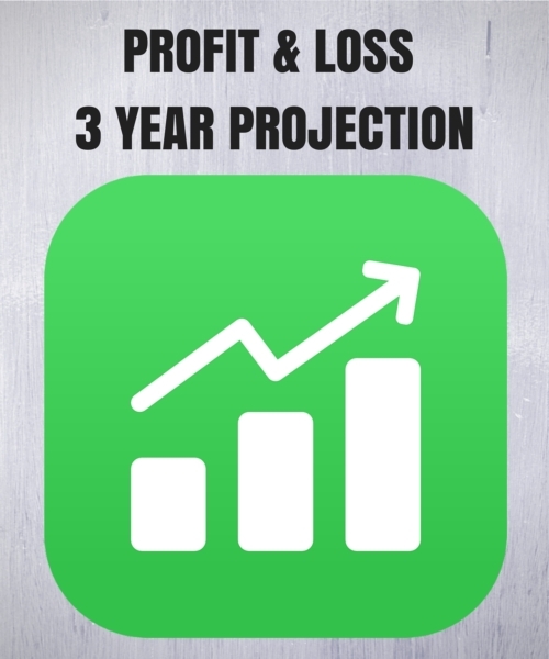 Product picture Profit & Loss Excel Template with 3 Year Projections